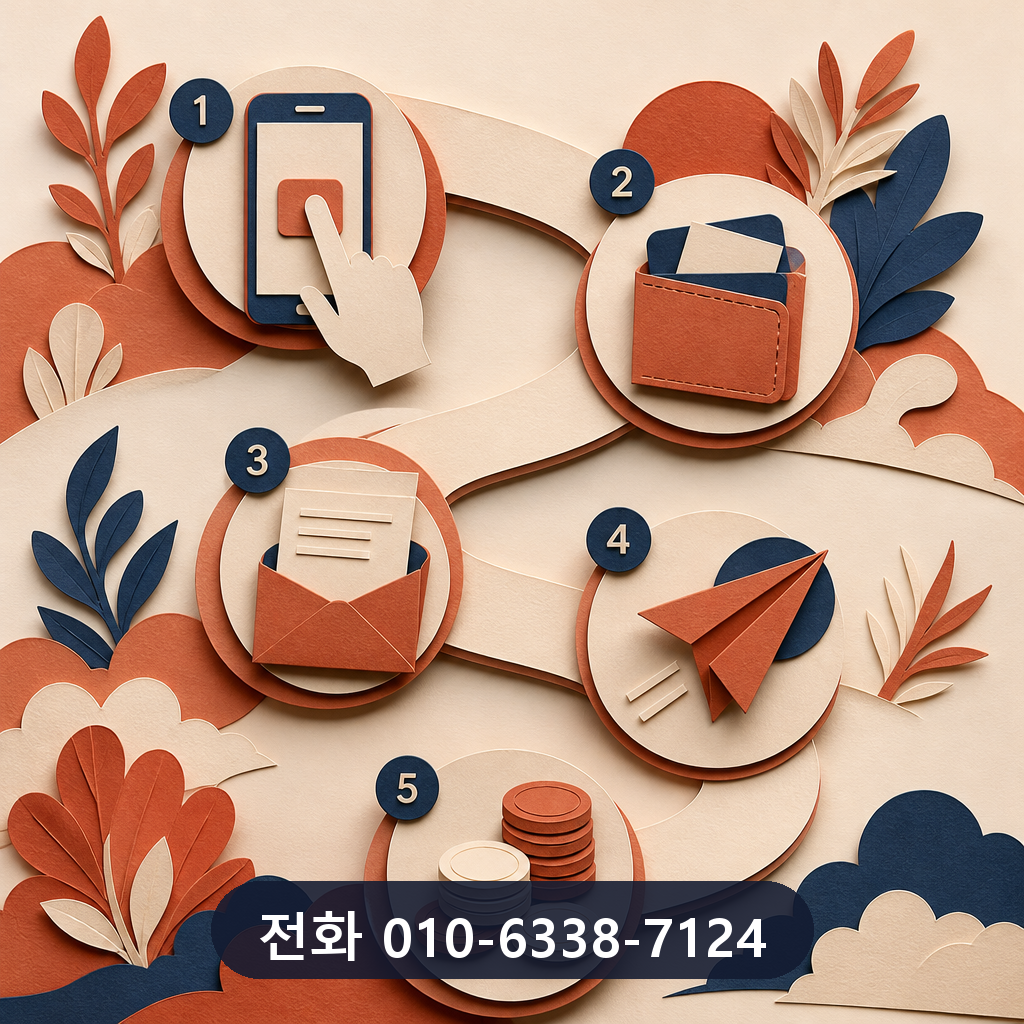 앱카드 현금화 진행 절차 이미지
